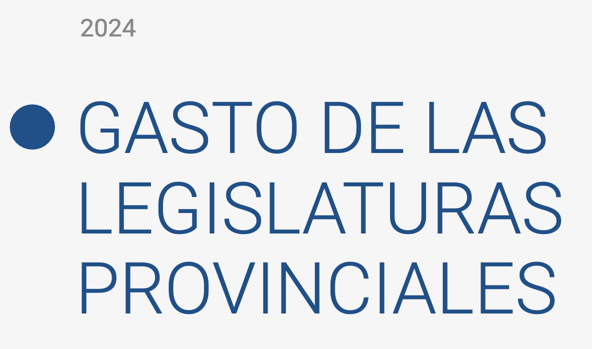 Gasto de las Legislaturas en Argentina - 2024